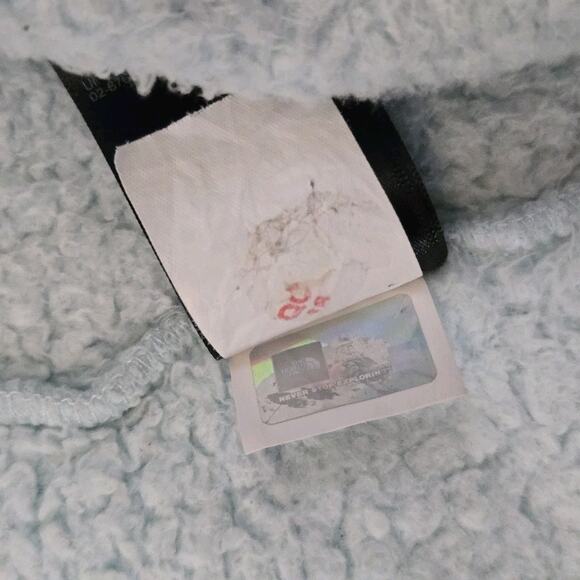 The North Face Jacket Girl's Size 10-12 Light Blue Fleece Full Zip - Picture 7 of 7